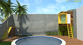 
							 A casinha infantil elevada  uma alternativa criativa para a dificuldade de se fazer uma casa na rvore no meio urbano | Localizao: Belo Horizonte | MG | Arquitetura: Fabrcio Valadares